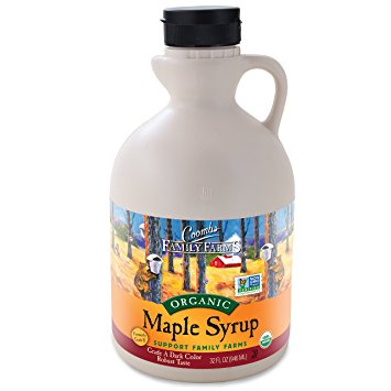 Coombs Family Farms Maple Syrup, Organic, Grade A, Dark Color, Robust Taste, 32-Ounce