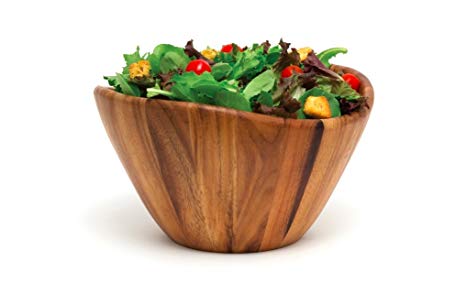 Acacia Wood Large Salad Serving Bowl