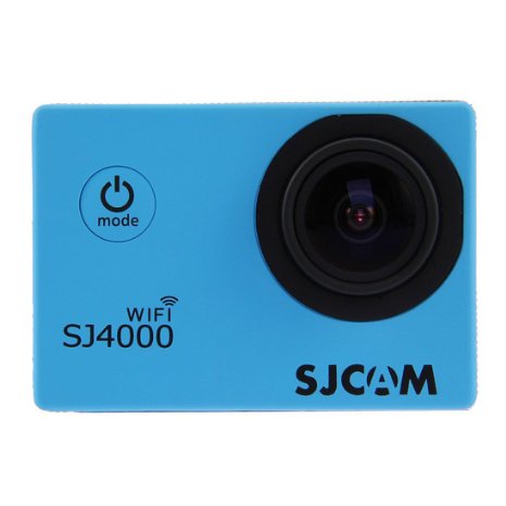 SJCAM Original SJ4000 WiFi Action Camera 12MP 1080P H.264 1.5 Inch 170° Wide Angle Lens Waterproof Diving HD Camcorder Car DVR with Free Makibes Cleaning Cloth (Blue)