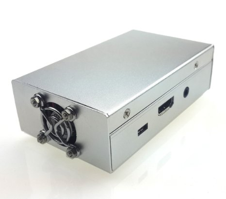 Eleduino Raspberry Pi 3 Model B and Raspberry Pi 2 Model B/B  (B Plus) Metal Case with Cooling Fan Silver