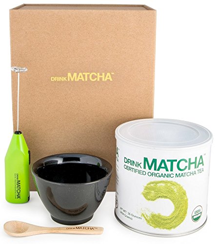 Drink Matcha Green Tea Powder, 16 oz (Set)