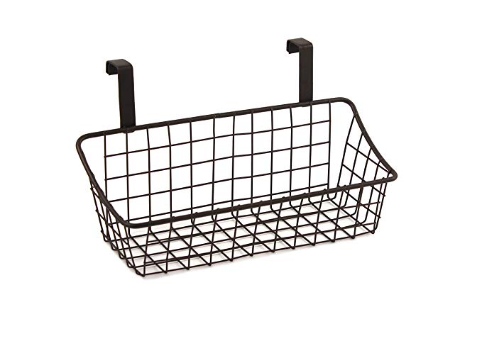 Spectrum Diversified Grid Storage Basket, Over the Cabinet Door, Small, Bronze