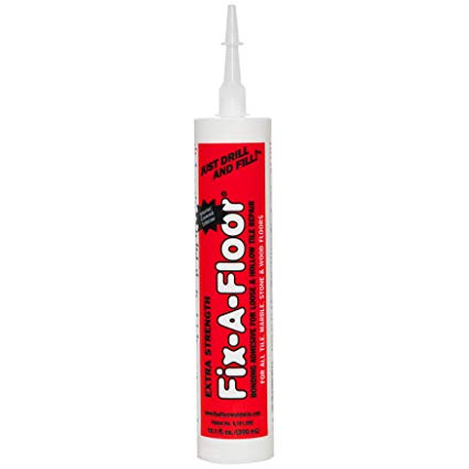 Fix-A-Floor Extra Strength Bonding Adhesive for Loose and Hollow Tile Repair 10 fl oz / 300ml Tube by Fix-A-Floor