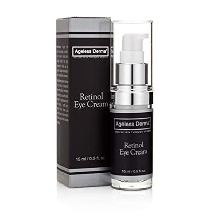 Ageless Derma Retinol Under Eye Wrinkle Cream. An Anti aging Night Cream by Dr. Mostamand to Diminishes Wrinkles, Dark Circles and Puffy Eyes