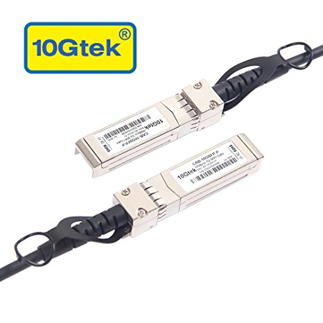 10Gtek for Cisco SFP-H10GB-CU3M, 10GBASE-CU Direct Attach Copper Cable, Twinax Cable, Passive,3-meter