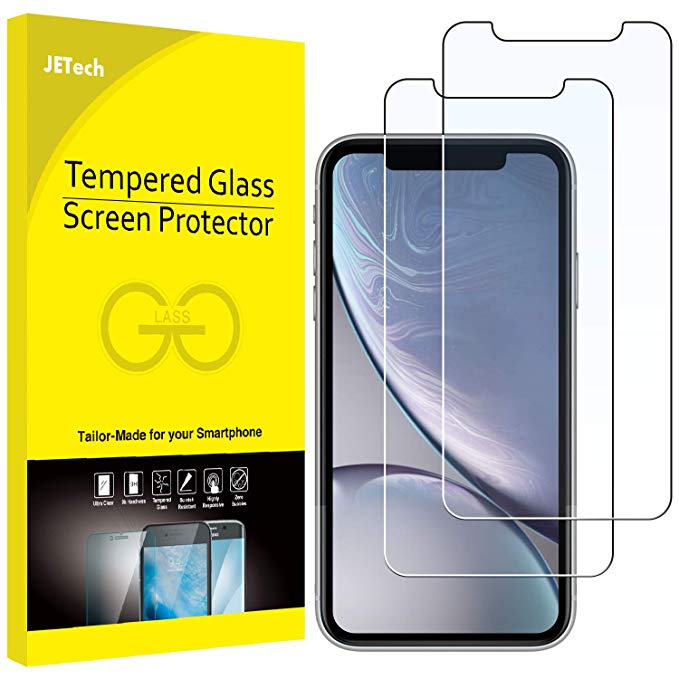 JETech Screen Protector for Apple iPhone XR 6.1-Inch, Tempered Glass Film, 2-Pack