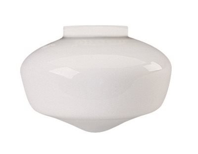 NATIONAL BRAND ALTERNATIVE GIDDS-2489643 2489643 Schoolhouse Ball Globe Ceiling Fixture Replacement Glass, Milky White, 6-5/8", 3-3/16" Fitter, 4 Per Box