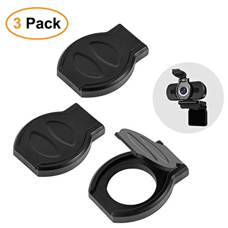 Webcam Cover, 3 Pack Webcam Privacy Shutter Protects Lens Cap Hood Cover with Strong Adhesive, Protecting Privacy and Security