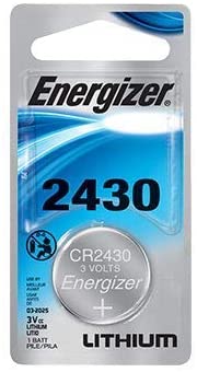 2 Pack Energizer ECR2430BP Lithium 3-Volt Coin Cell Battery