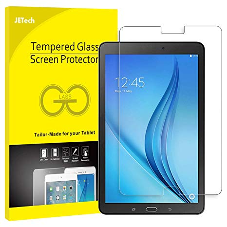 JETech Screen Protector Film for Samsung Galaxy Tab E 9.6, Tempered Glass Film