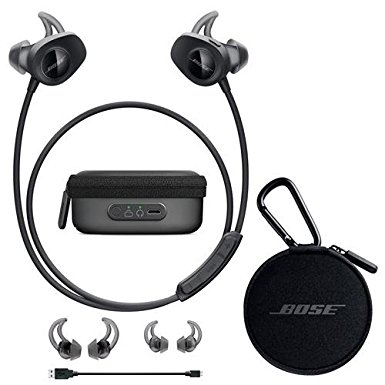 Bose SoundSport Wireless Headphones Black - Bundle With Bose Charging Case for SoundSport Wireless Headphones