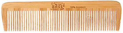 Comb - Pocket Wood Comb Fine Tooth Bass Brushes 1 Comb