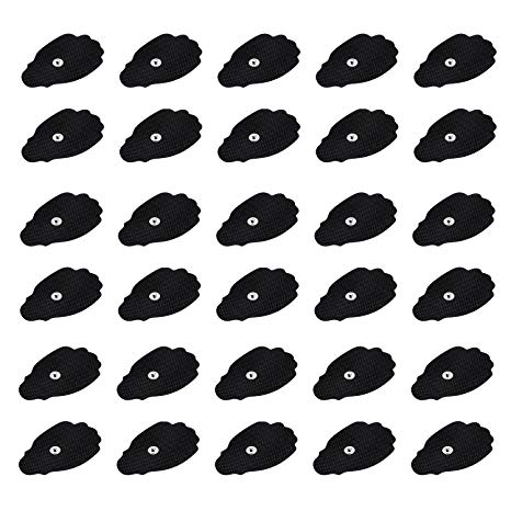 NueMedics Electrodes for Tens Unit Premium Quality Large Snap On Pads 15 Pairs (30 Pads) - Self Adhesive - Carbon Film -