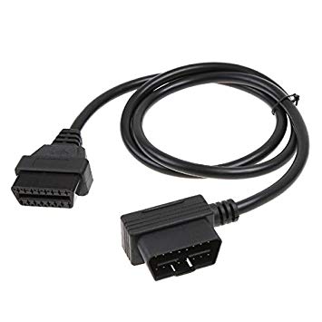 KKmoon OBD-II OBD2 16 Pin Male Extension Cable Male to Female Extension Cable Diagnostic Extender 100 cm