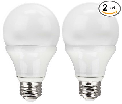 TCP RLAS7W27KND2 LED A19 - 40 Watt Equivalent 7w Soft White 2700K Non Dimmable Standard Light Bulb 2-Pack