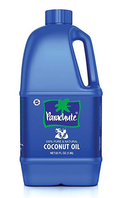 Parachute Coconut Oil 63 fl.oz. (1863ml) - 100% Pure, Unrefined, Expeller Pressed