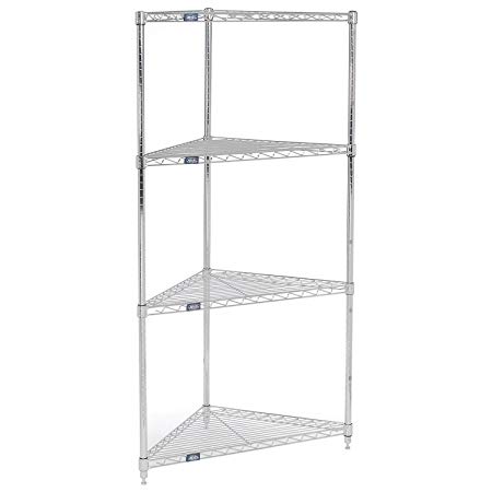 Corner Wire Shelving 24"W x 18"D x 74"H