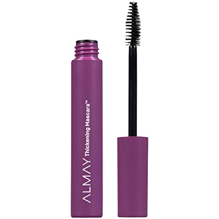 Almay Thickening Mascara with Aloe and Vitamin B5, Hypoallergenic, Cruelty Free, Fragrance Free, Ophthalmologist Tested, 401 Blackest Black