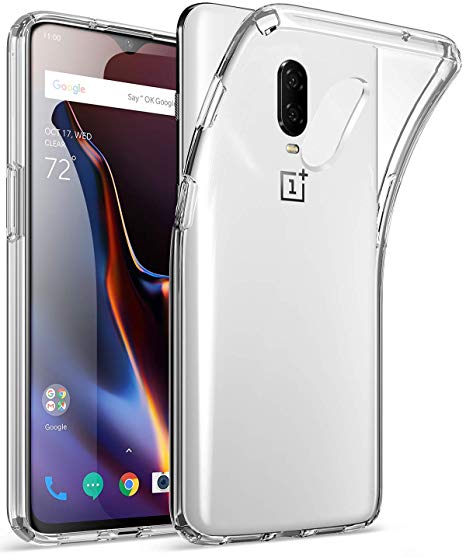 POETIC OnePlus 6T Clear Case, Lumos Flexible Soft Transparent Ultra-Thin Impact Resistant TPU Case for OnePlus 6T - Crystal Clear