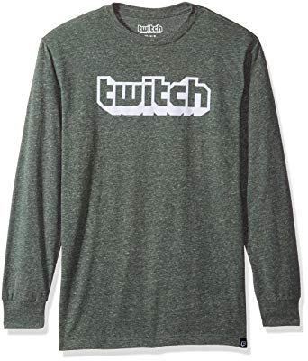 Twitch Flocked Logo L/S Tee