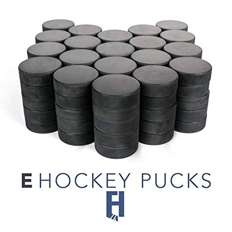Bulk Blank Ice Hockey Pucks - 100 Puck Case - Official Regulation 6oz