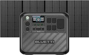 BLUETTI Portable Power Station AC200L with 350W Solar Panel Included, 2048Wh LiFePO4 Battery Backup w/ 4 2400W AC Outlets (3600W Power Lifting), Solar Generator for Camping, Home Use, Emergency