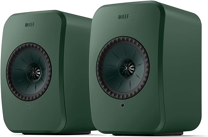 KEF LSX II LT Wireless HiFi Speakers (Sage Green, Pair)