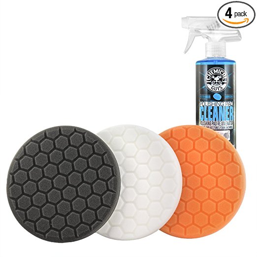 Chemical Guys HEX_3KIT_5 5.5" Buffing Pad Sampler Kit (4 Items), 16 fl. oz, 4 Pack