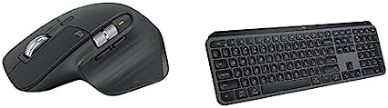 Logitech MX Master 3S Wireless Mouse - Graphite   MX Keys S Wireless Keyboard - Graphite