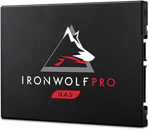 Seagate IronWolf Pro 125 SSD 3.84TB NAS Internal Solid State Drive - 2.5 Inch SATA 6Gb/s speeds up to 545MB/s, 1 DWPD endurance and 24x7 performance for Creative Pro, and SMB (ZA3840NX1A001)