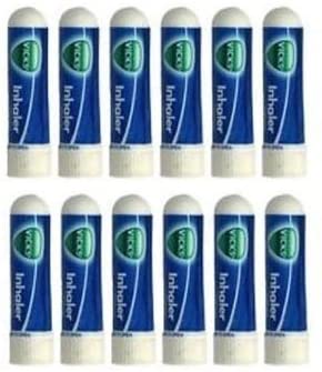 Vicks Inhaler Relief for Cold Sinus Nasal Congestion Allergy 0.5 Ml (Pack of 12)