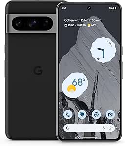 Google Pixel 8 Pro 128GB Unlocked Android Smartphone with Advanced Pixel Camera, 24-Hour Battery, and Powerful Security (Renewed) (Obsidian)