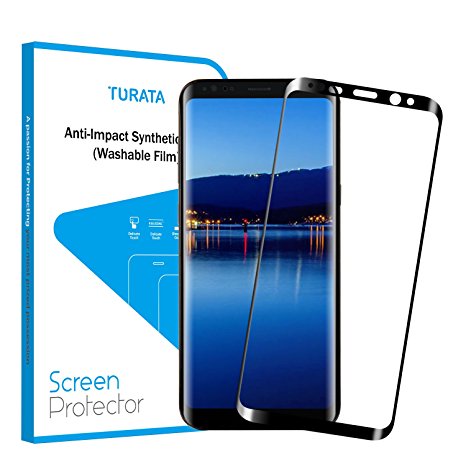S8 Screen Protector, TURATA HD Full Coverage Tempered Glass Film Screen Protector Made for Samsung Galaxy S8 - Edge to Edge & Anti-scratch -5.8"