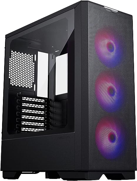 Phanteks (PH-EC300GA_DBK02) Eclipse G300A Ultra-fine Performance Mesh, Mid-Tower case, 3X D-RGB Fan, Tempered Glass, Black