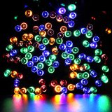 Solar String LightsURPOWER 72ft 200 LED 8 Modes Solar Powered Waterproof Starry Fairy Outdoor String Lights Christmas Decoration Lights for Patio Gardens Homes Landscape Wedding Party