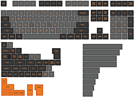 Domikey SA abs doubleshot keycap Set Geeks dolch SA Profile for mx stem Keyboard Poker 87 104 gh60 xd64 xd68 xd84 xd96 xd75 xd87 (SA Geeks All in One x1)