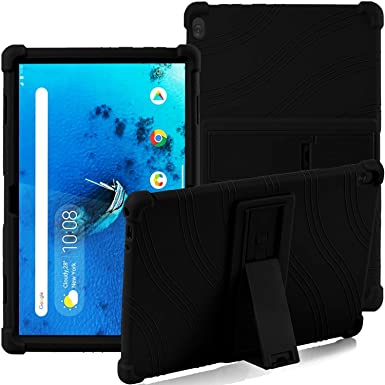 Lenovo Tab M10 TB-X505F TB-X605F TB-X705F 10.1-inch, ATOOZ PC Holder Tablet Silicone Case, All-inclusive Anti-drop For Lenovo Tab M10 Case(Black)
