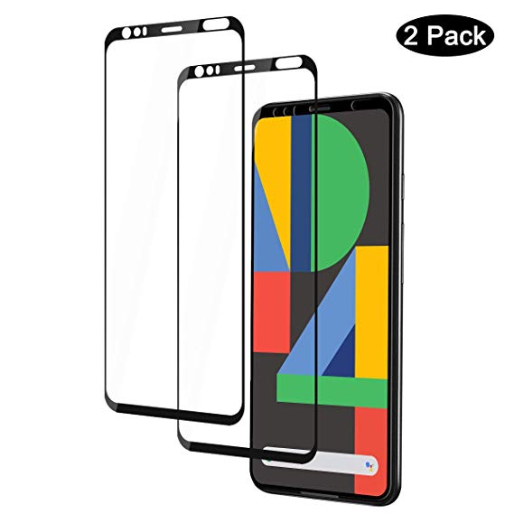 RHESHINE Google Pixel 4 XL Screen Protector [2 Pack], Easy Install Bubble Free Case Friendly Tempered Glass Screen Protector Film for Google Pixel 4 XL- 2019