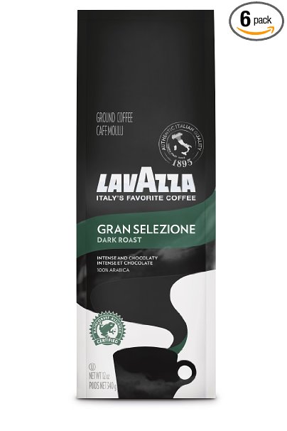 Lavazza Drip Coffee - Gran Selezione, 12-Ounce (Pack of 6)