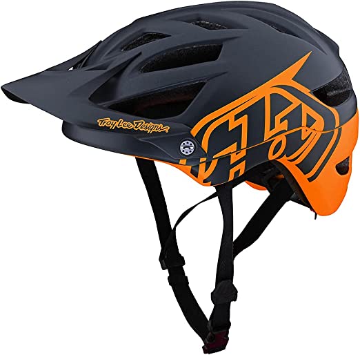 Troy Lee Designs MIPS A1 Classic Half Shell Adult Mountain Bike Helmet Comfortable Lightweight. XC, Trail, Cross Country Bicycle. Unisex. (MD/LG, Tangelo/Marine)