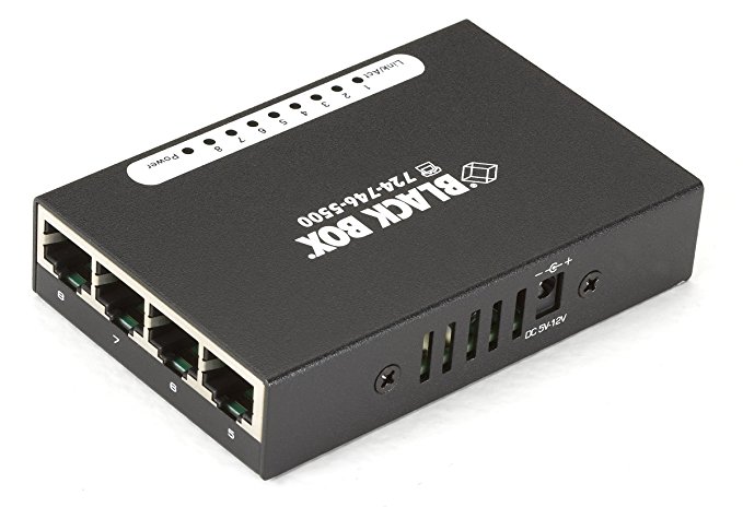 BLACK BOX LBS008A USB-Powered 10/100 8-Port Switch