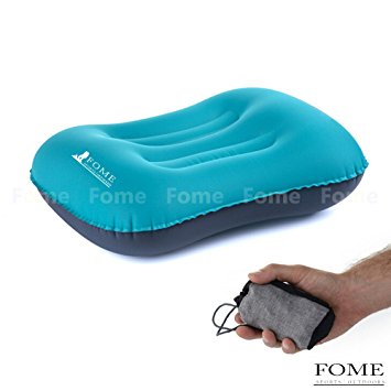 Inflating Pillow, FOME SPORTS|OUTDOORS Ultralight Portable Compact Camping Travel Inflating Pillow Comfortable for Hiking Backpacking One Year Warranty ¡­