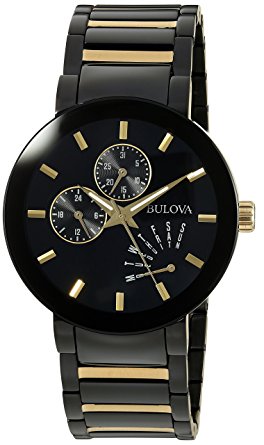 Bulova Men's Black IP Stainless Steel Watch