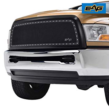 EAG Rivet Stainless Steel Wire Mesh Grill for 2010-2012 Dodge Ram 2500/3500