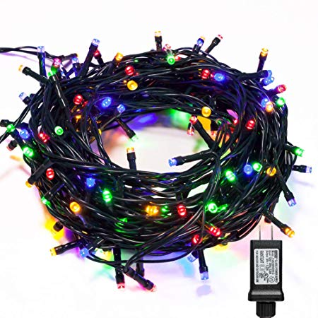 WISD Fairy String Lights 1000 LED 338ft with 8 Effects and Memory Function, LED Christmas Lights Waterproof Plug in for Indoor Outdoor Christmas Tree Home Garden Wedding Party Decoration, Multicolor