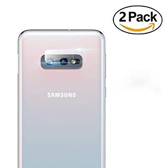 Compatible with Samsung Galaxy S10e, iCoverCase Camera Lens Protector,Tempered Glass [9H Hardness] [Anti-Scratch] Clear [Ultra HD] Full Lens Coverage - 2 Pack