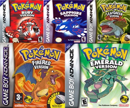Get all 5 Pokemon GBA Games For 1 Low Price | Pokemon Emerald Version GBA | Pokemon Fire Red Version GBA | Pokemon Ruby Version GBA | Pokemon Sapphire Version GBA | Pokemon Leaf Green Version GBA