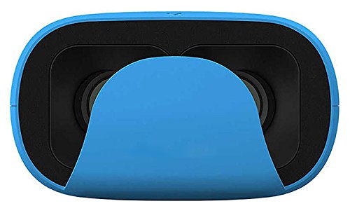Uniify Verge Lite VR Headset UV005: 3D Virtual Reality Headset Glasses for iPhone 6/Plus, Galaxy S7, Note 6 Compatible with Google Cardboard and Daydream, Blue