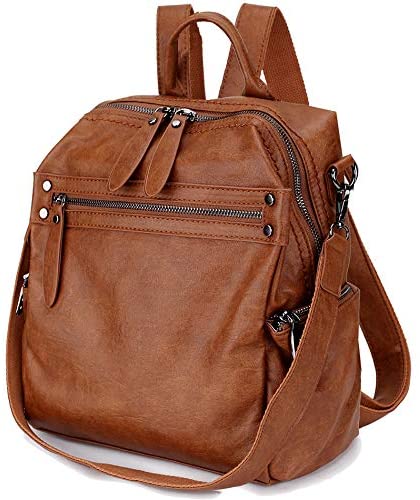 Women Backpack Purse,Fashion Convertible PU Leather Backpack Shoulder Bag in 2 Ways to Carry, Mini Rucksack for Girls VONXURY