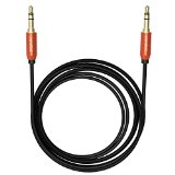 Pawtec Male to Male 35mm Auxiliary Audio Stereo Cable for iPhone 6  6 Plus  iPod  iPad Air  iPad Mini Samsung Galaxy Note MP3 Player Macbook iMac PC Laptops Smartphone Tablet and MP3 Player Tangle Free Durable Aluminum Head Gold Plated 10 Feet